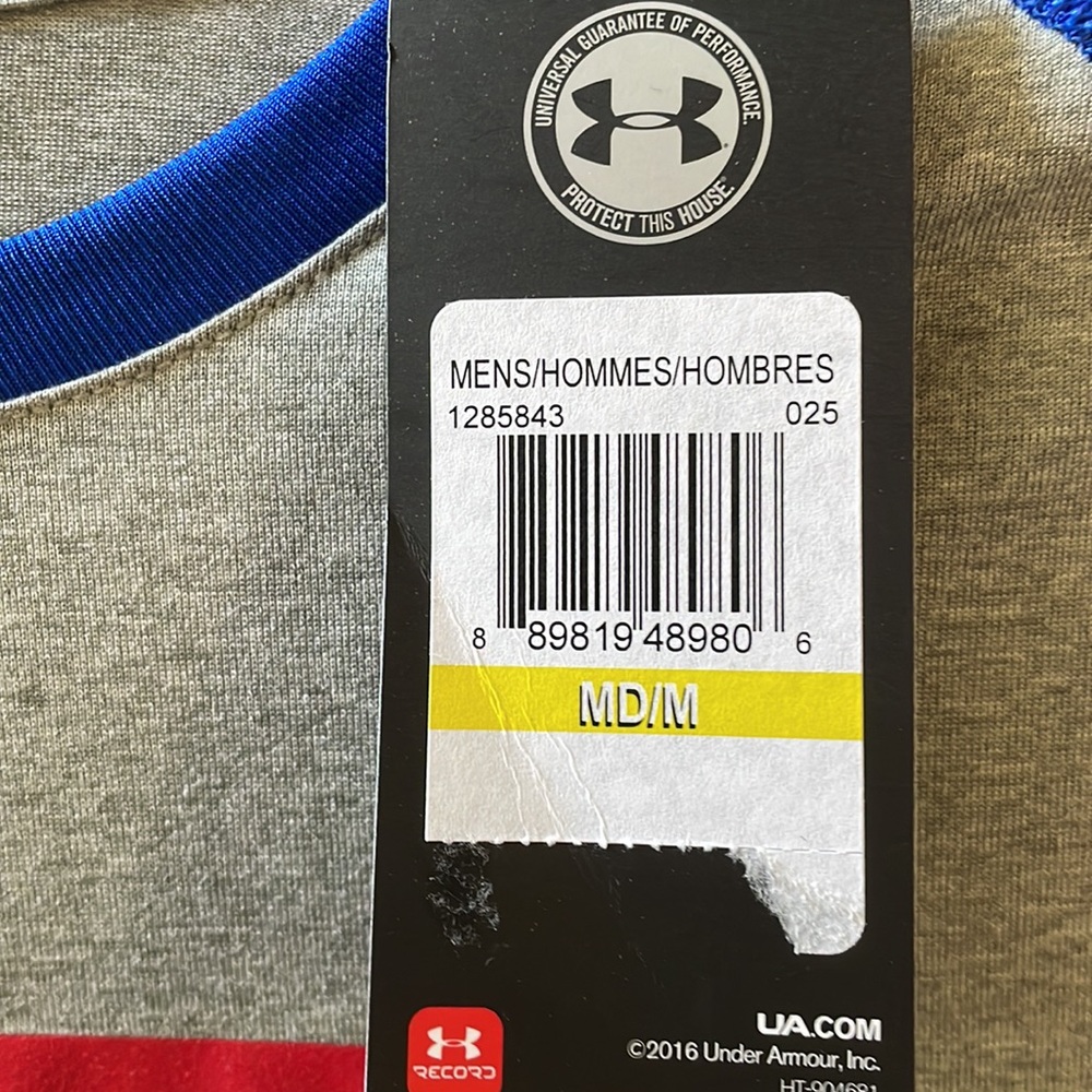 Under Armour mens 3/4 length sleeve. Size medium. Loose fit. NWT - Picture 3 of 4